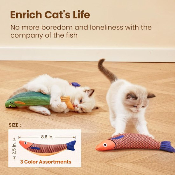 Katte leker - Saury - 3-delt sett - 23cm