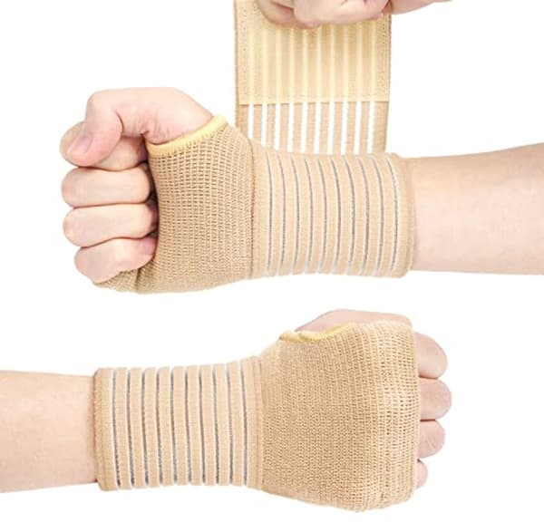 ING Justerbara handledsstöd – 2-pack elastiska handledsskydd för att ...