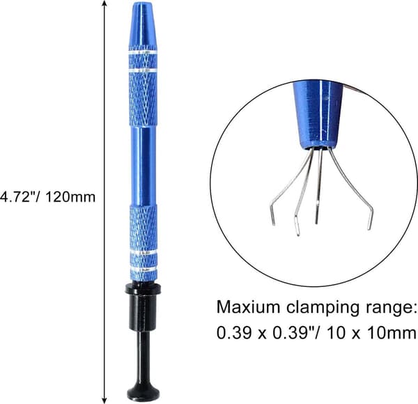 ING 4-klo Oppsamlingsverktøy Piercing Ball Grip - (3-pakning, Blå)