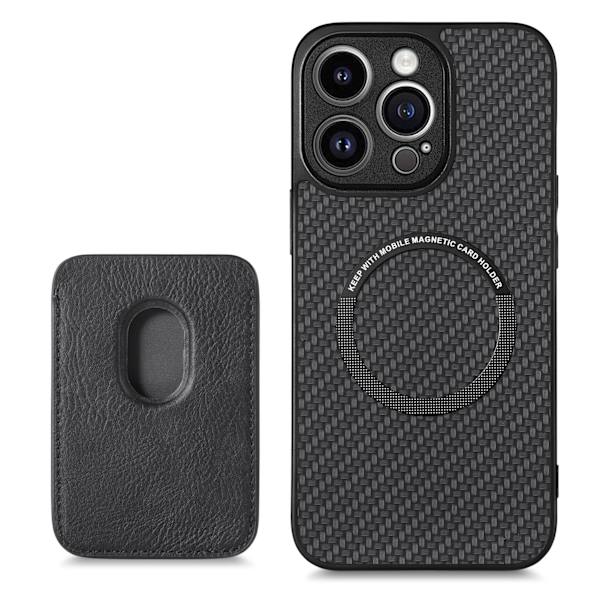iPhone 15 Pro Max-deksel med magnetisk kortholder iPhone 15 Pro Max