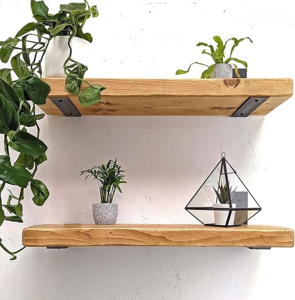 2 konsoler - Hyllkonsoler - 15 cm - 5 mm tjocka vägghyllkonsoler