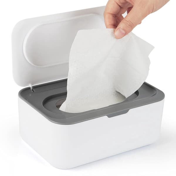 Våtservettdispenser - dammtät vävnadsboxhållare - vit