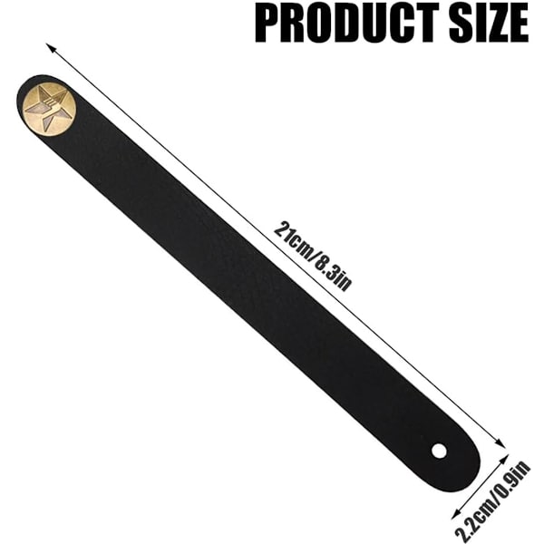 ING 4 Stycken Ukulele Gitarrbandsknappar, Gitarrbandsknappadapter för Gitarr, Ukulele 21cm (Brun + Svart)