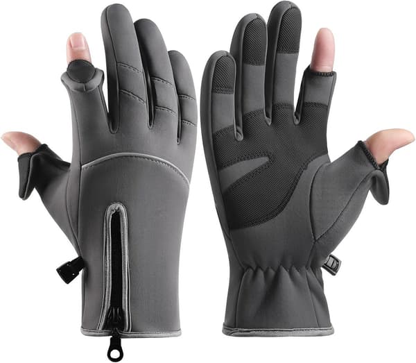 ING Vinterhandsker til damer og herrer, 2-finger touchscreen handsker, løbehandsker, cykelhandsker, kørehandsker, varme handsker, vinterfiskehandsker