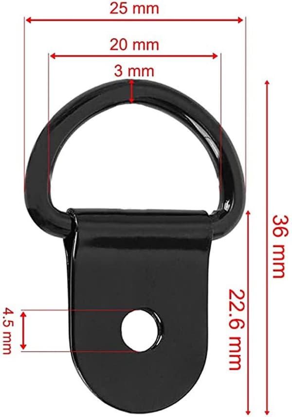 12-delt låseanker - Ring - Laplock - Ankerringe til både, trailere, last, lastbiler og biler