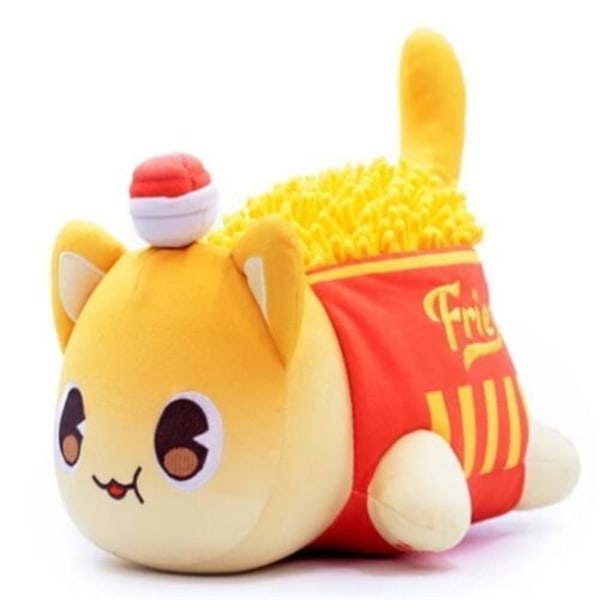 Meemeows Food Aphmau kattdocka fylld leksak Plyschdockor Munk 25 cm - Perfet U French Fries