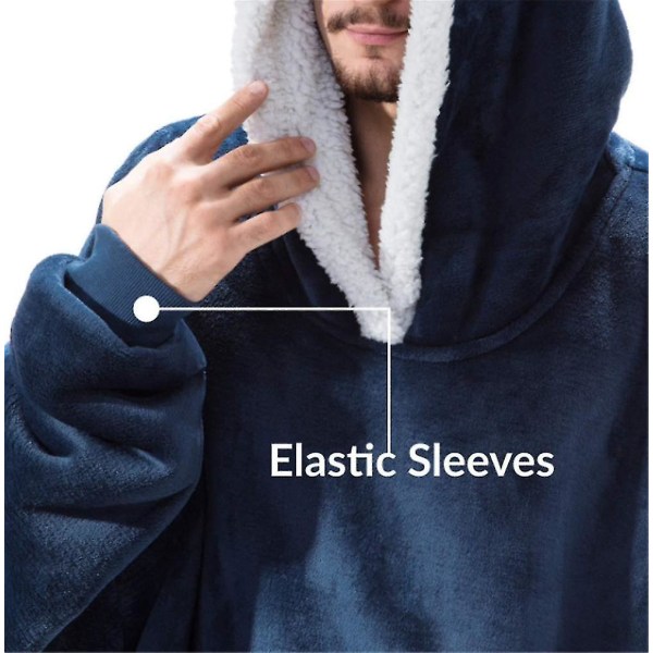 Filt Sweatshirt Oversized hættetrøje NX navy