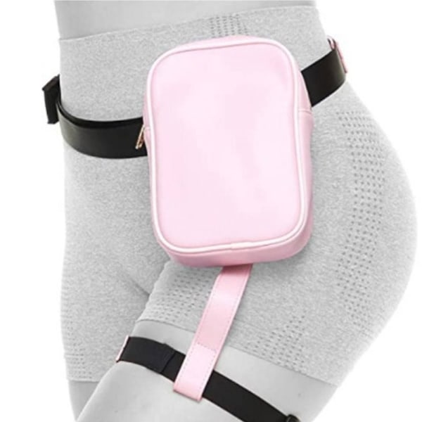 Kvinde Lårsele Benväske Fanny Packs Læder Z pink