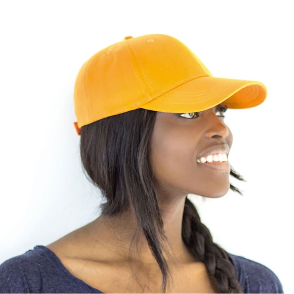 Atlantis Zoom Sports 6 Panel Baseball Cap Gul - Perfekt V Yellow One Size