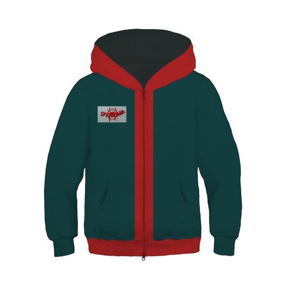 Lasten Superhero Spider-Man Full Zip 3D Miles Morales -huppari, uniseks Z M