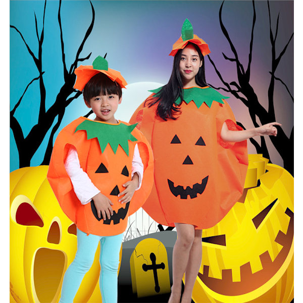 Pumppu Halloween -asu vanhemmille ja lapsille Parent-child 1 set