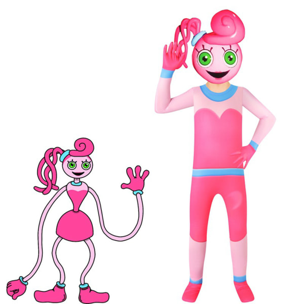 Poppy Playtime Halloween til børn Poppy Mom Cosplay kostumer 120Y y 140Y
