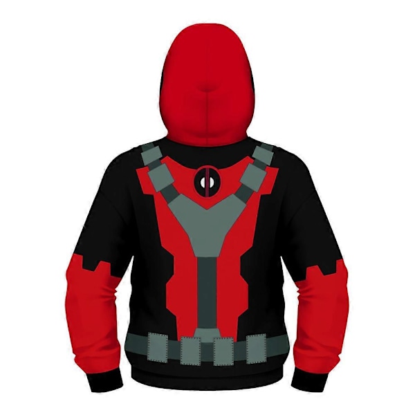 Deadpool Kläder Barn Pojkar Cosplay Superhjälte Kostym Full Zip Hoodie Huvtröja Pullover Toppar Ålder 4-13År V 6-7Years