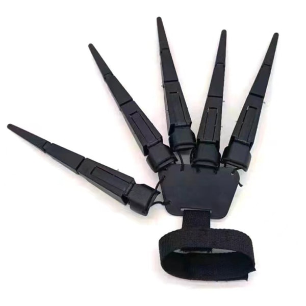 Skräck Halloween Fingers Cosplay Ghost Hand Finger Skelett Prop Black left hand