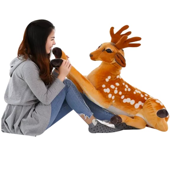 Realistisesti pehmeät pehmolelut Plyylelu Tiger Deer Z deer 30CM