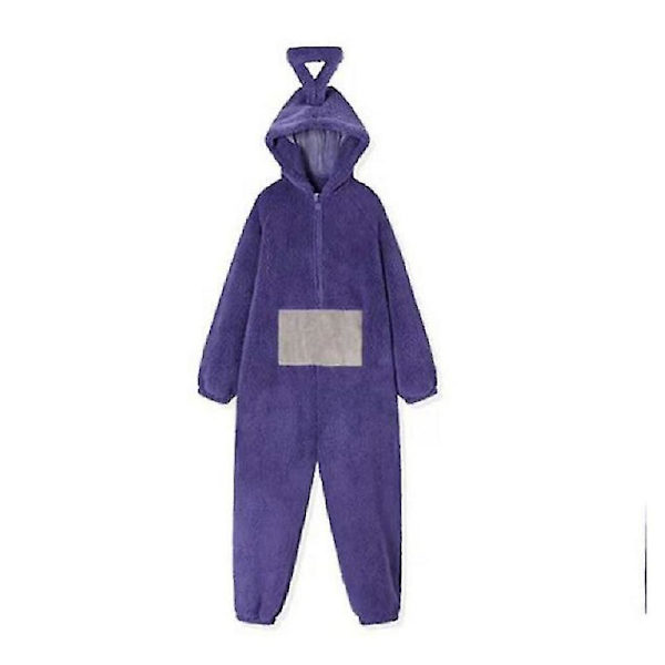 Hem 4 färger Teletubbies Cosplay för vuxen Rolig Tinky Winky Anime Dipsy Laa-laa Po Mjuk långärmad bit Pyjamas kostym purple Z purple S