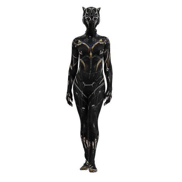 Black Panther 2 Kvindelig Jumpsuit Halloween Kostume, Cosplay yz Z 120cm