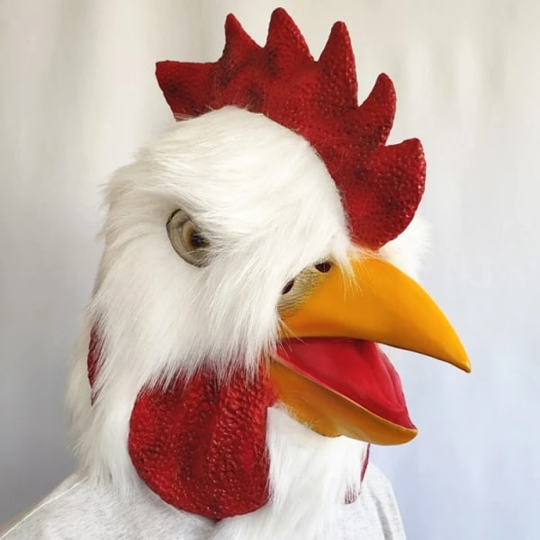 Rooster Mask Halloween Novelty Masquerade Latex Animal Mask - Perfet V