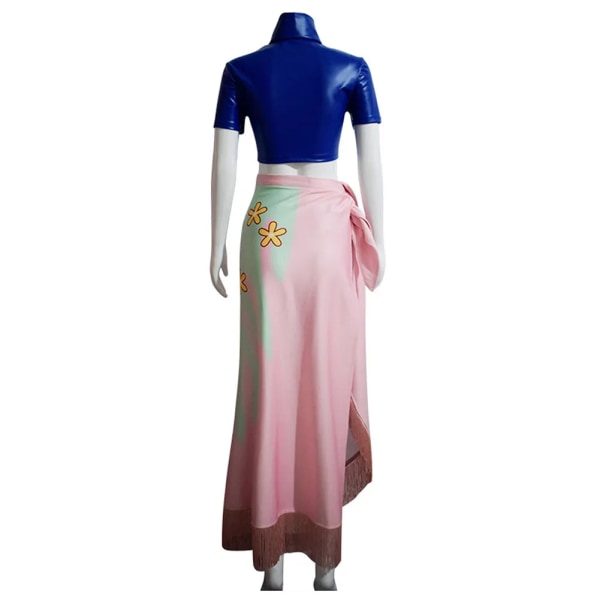 Anime Cosplay Costume Dress Outfits Nico Robin Carnival Suit Custom Halloween Party Suuit Costumes For Girl Blue Z Blue L