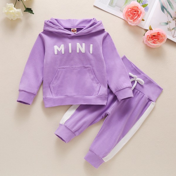 Baby Barn Flicka Långärmad Pullover Toppar Casual Outfits Purple 6-12M