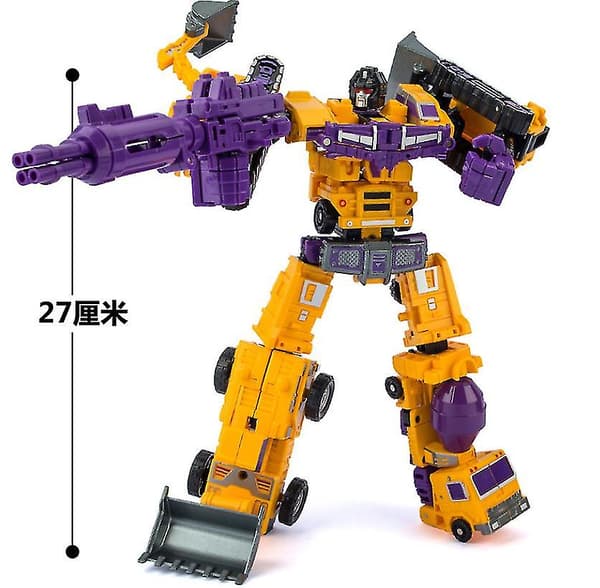 G1 Transformert Constructicon Devastator Sett 6 i 1 100% Komplett Figurer [DB] Z Orange