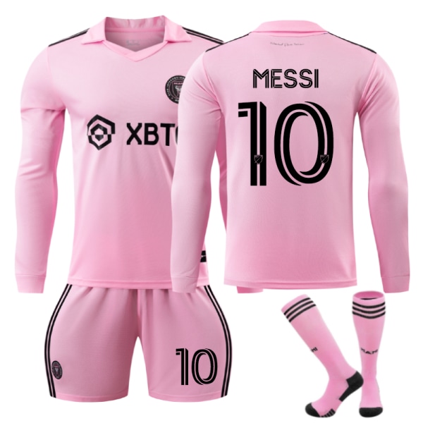 2023-2024 Inter Miami CF kotipaita aikuisille ja lapsille nro 10 Messi L