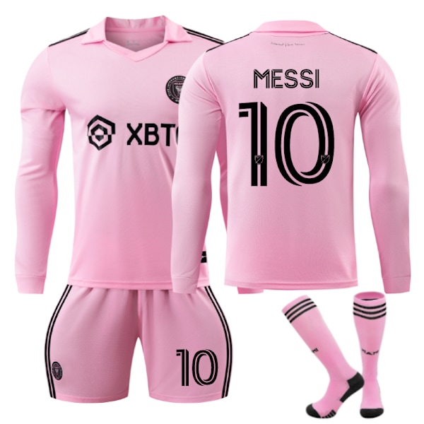 2023-2024 Inter Miami CF kotipaita aikuisille ja lapsille nro 10 Messi XL