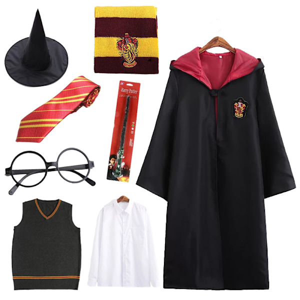 Harry Potter 8ps Set Magic Wizard Fancy Dress Cape Cloak 155 Gryffindor Gryffindor 155