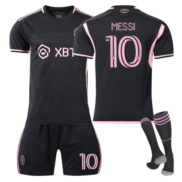 Ungdoms- og barnefotball Messi nr. 10 trøye guttetrøye Outfit Fotballuniform fotballtrøye Shorts Kostyme Fan gave T-skjorte-28 . Option D