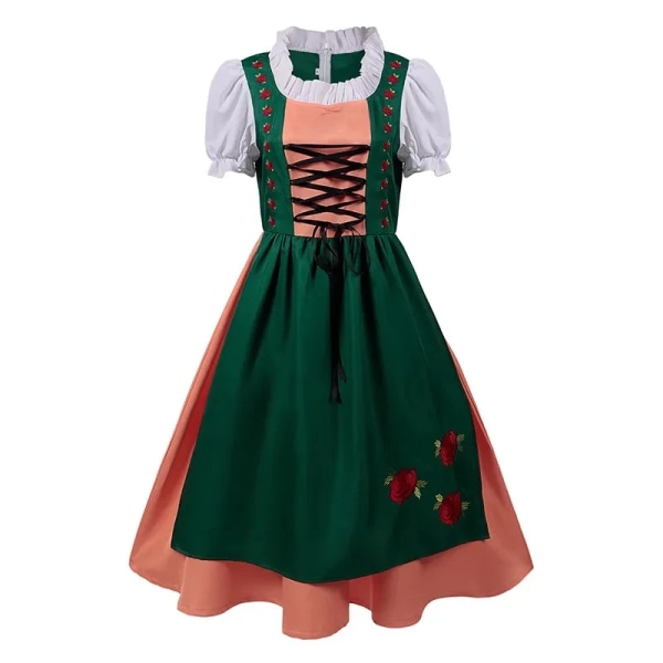 Mub- Kvinder Bayerske Oktoberfest Tyske Øl Wench Cosplay Kostume Voksen Oktoberfest Dirndl Kjole Med Forklæde Øl Pige Fancy Dress 1 G 1 Z 1 2 XL
