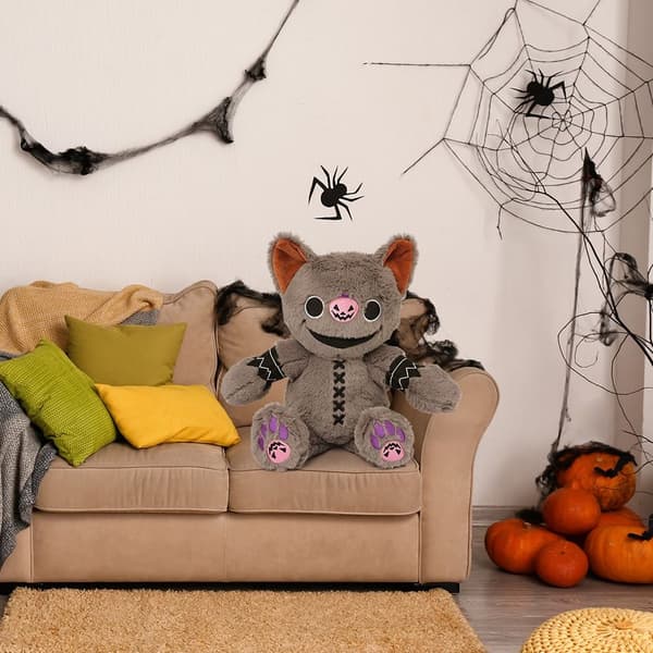 Suloinen Devil Pumpkin Cat Halloween -pehmolelu Z