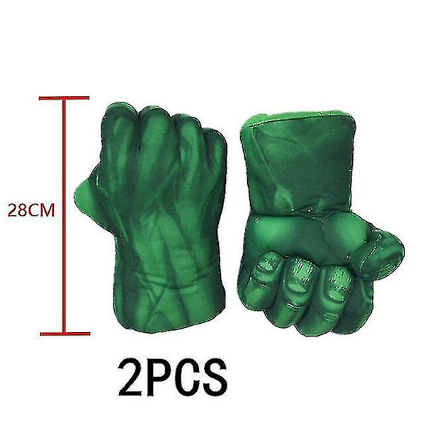 2023 Barn Grön Giant Hero uscle Halloween Kostymer Fancy Pojkar Superhjältar Karneval Cosplay Kläder ask Barn Julklappar gloves y gloves M