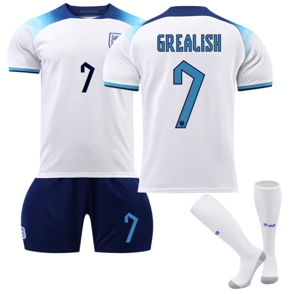 England tröja 22/23 Hemma nr 9 Kane Fotbollssats V Set With Socks 20(115-125)