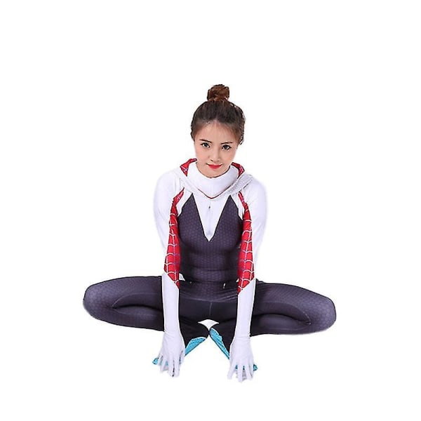 Spider-Man World Gwen Stacy Cosplay Jumpsuit Halloween -1 160cm
