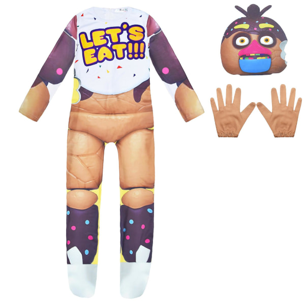 Fem bjørner Bonnie bjørnekostyme spill Fnaf Foxy Chica Bonnie Freddy Cosplay kostymer Fancy Nightmare Halloween kostyme for barn V 187 130(7Y)