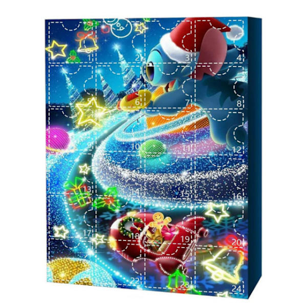 2024 Adventskalenteri Joulukalenteri Blind Box 24 päivän laskuri Blind Box Stitch A