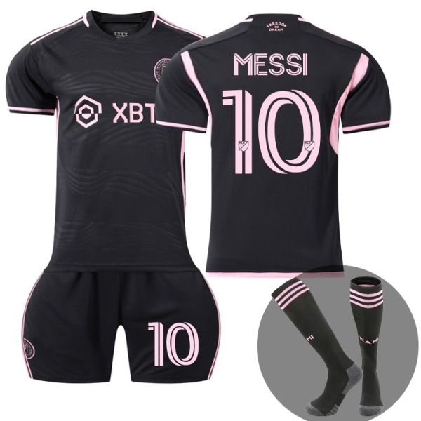 New 2023-2024 Inter Miami CF Borta fotbollströja för barn nr 10 Messi 28