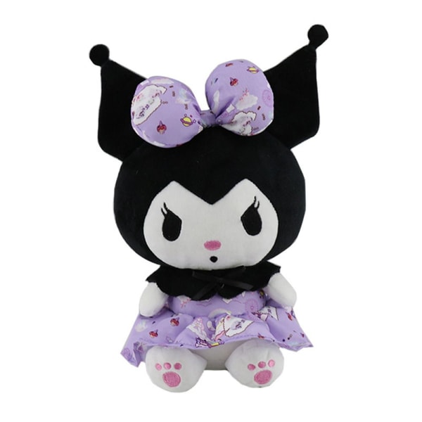 Søte My Melody Cartoon Kuromi Plyslegetøj Purple Skirt