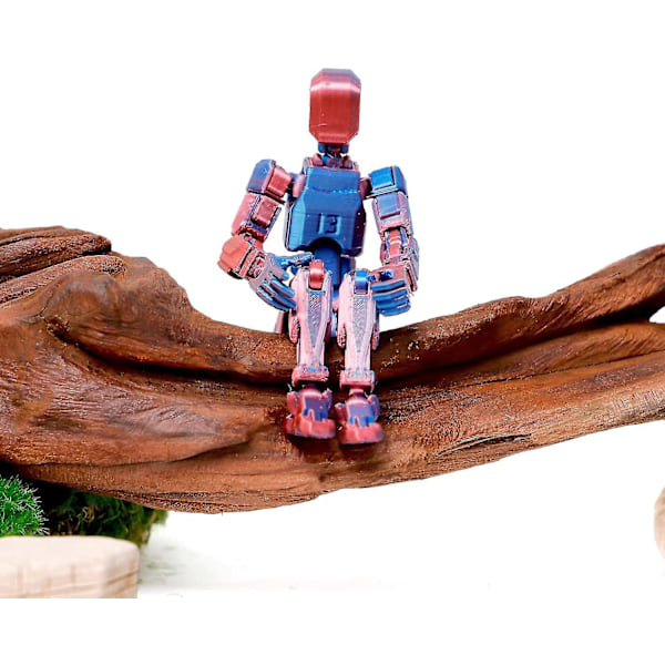T13 Actionfigur, Titan 13 3D-printet Actionfigur, Lucky 13 Actionfigur, Nova 13 Actionfigur Dummy 13 Actionfigur Bluered