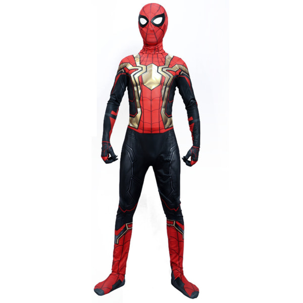 Iron Spiderman Cosplay Jumpsuit Superheltdrakt for barn 11-12 Years