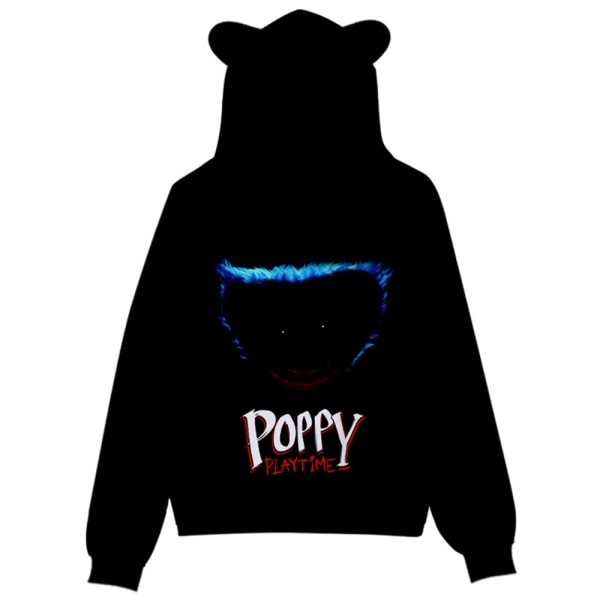 Poppy Playtime Huggy Wuggys barn i örat Hoodie Träningsoverall Toppar C 150cm