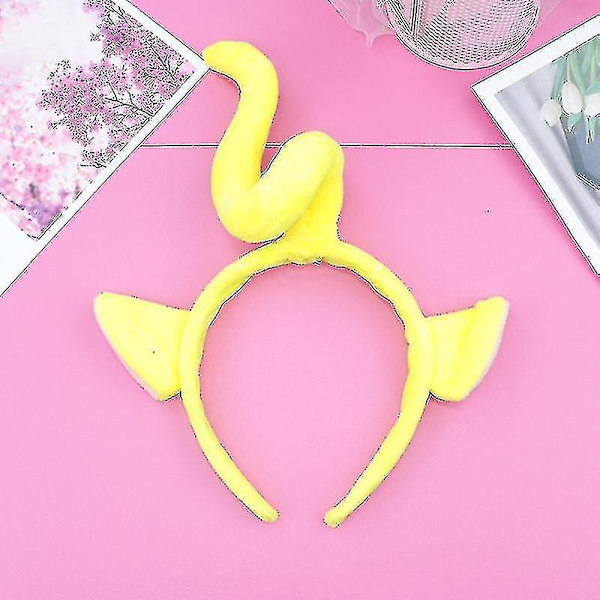 Söta Teletubbies Anime Pannband Barn Party Hoops V Yellow Adult