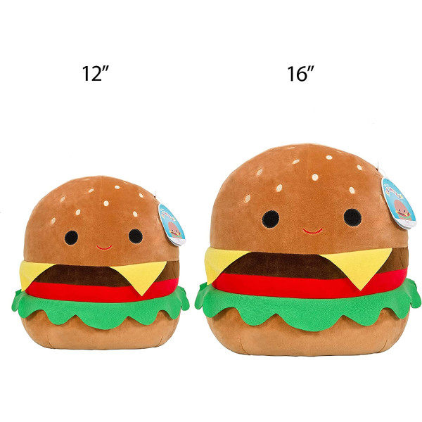 Stor 16\" Carl Cheeseburger - Virallinen plyysi - Pehmeä ja pehmoinen täytetty eläinlelu - Loistava lahja lapsille