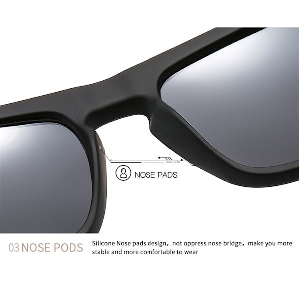 Polarisoidut aurinkolasit BLACK-GREY
