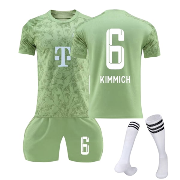 23-24 Bayern München Borta fotbollströja för barn nr 6 Kimmich 24