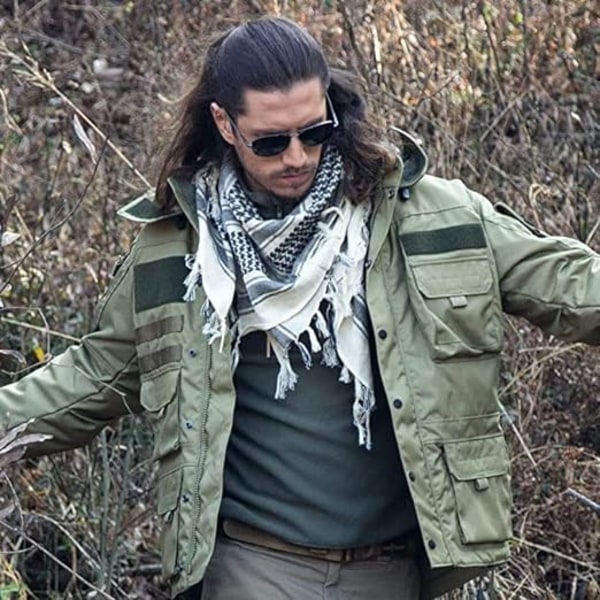 Military Shemagh Tactical Desert Keffiyeh Scarf med tofs NX