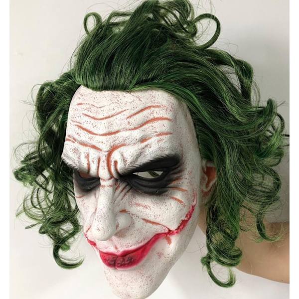 Joker Cosplay Mask Halloween Kostymer Prop Skräck Clown The Dark Knight Mask