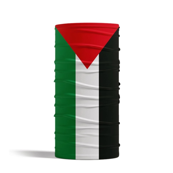 Print Palestina Flag Scarf Lång Satinhals Scarf Palestina Flag Neck Sjal Jerusalem Arabisk Sash för alla åldrar NX 1