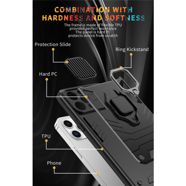 iPhone 14 Magnetskal / Shockproof CamShield Skal