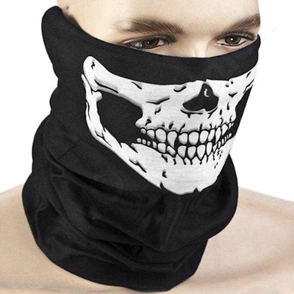 Bandana - skidmask - döskallemotiv